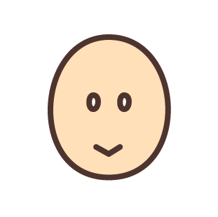 ぬいぐるみの顔の形 ながい